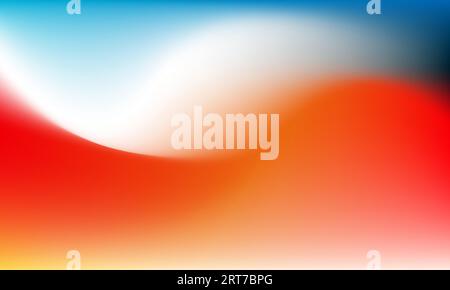 glowing mesh colorful gradient background with dynamic wave pattern Stock Vector
