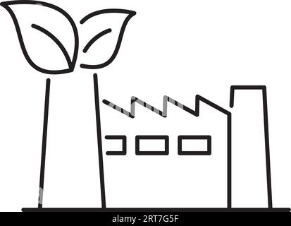 Vector castle and leaf logo combination. Tower and eco symbol.saving town vector illustration on white background. Stock Vector