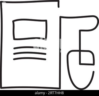 vector document. information data. learning online vector illustration on white background. Stock Vector