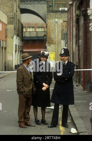 Brixton Riots Police Brixton Riots 1980s UK. Police officers behind shields group together ...