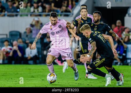 Los Angeles, USA. 04th, September 2023. Lionel Messi (10) of Inter Miami CF seen during the MLS match between Los Angeles FC and Inter Miami CF at the BMO Stadium in Los Angeles. Stock Photo