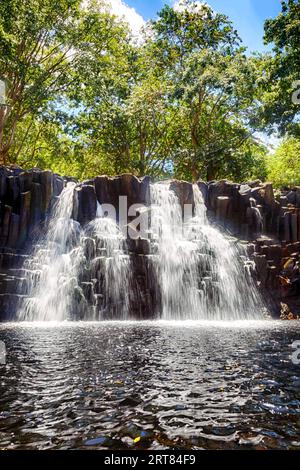 Rochester Falls in the south of Mauritius Stock Photo