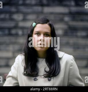 Czech pop singer Yvonne Prenosilova, Prague, Czech Republic, 1968. Yvonne Prenosilova died in Prague at the age of 76. Prenosilova was one of the star Stock Photo