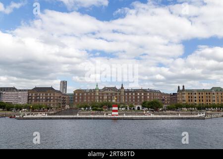 Copenhagen, Denmark, June 20, 2017: The harbour bath at Islands Brygge. There are currently four harbour baths in Copenhagen Stock Photo