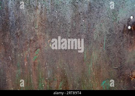 Old weathered oxidated metal pattern Stock Photo