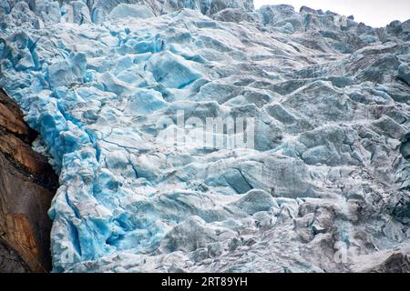 Briksdal glacier in north europe Nordfjord norway Stock Photo
