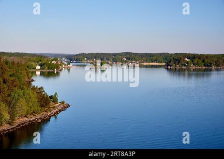 Aerial view on scandinavian skerry coast Stock Photo