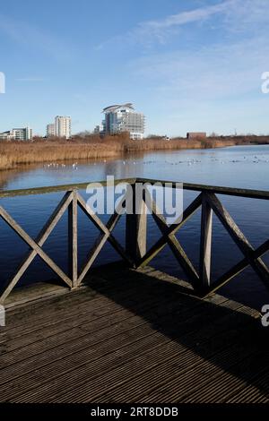 view across cardiff bay from penarth glamorgan south wales Stock Photo ...