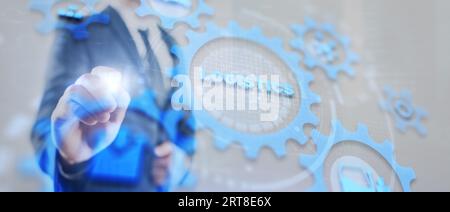 Global logistics network concept. Delivery Planning. Stock Photo