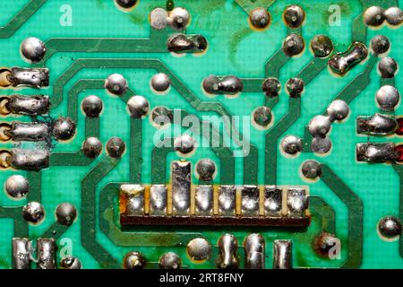 Printed circuit board, circuit board, solder joints, electronics Stock Photo