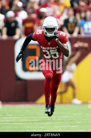 Arizona Cardinals cornerback Christian Matthew (35) warms up before an NFL  football game against the New Orleans Saints, Thursday, Oct. 20, 2022, in  Glendale, Ariz. (AP Photo/Rick Scuteri Stock Photo - Alamy