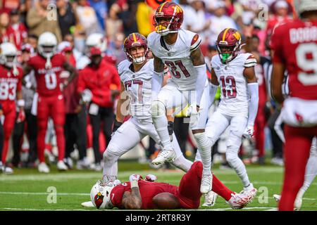 Washington Commanders safety Kamren Curl (31) runs during an NFL football  game against the Green Bay Packers, Sunday, October 23, 2022 in Landover.  (AP Photo/Daniel Kucin Jr Stock Photo - Alamy