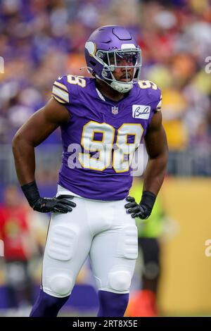 Minnesota Vikings linebacker D.J. Wonnum in action against the San  Francisco 49ers during an NFL preseason football game, Saturday, Aug. 20,  2022, in Minneapolis. (AP Photo/Craig Lassig Stock Photo - Alamy