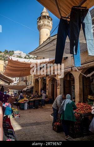 Street market, Old City of Al-Salt, Jordan Stock Photo