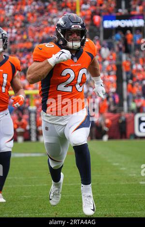 Las Vegas Raiders defensive end Maxx Crosby (98) looks on against the  Denver Broncos during an NFL football game Sunday, Sept. 10, 2023, in  Denver. (AP Photo/Jack Dempsey Stock Photo - Alamy