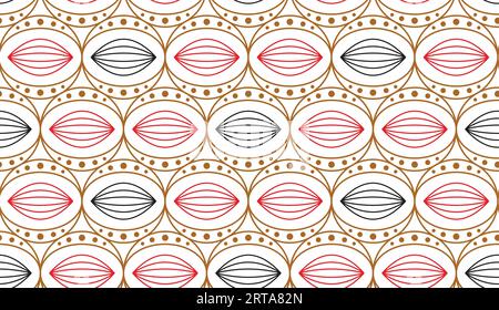 Seamless repeat pattern background, Textile texture Outline, Geometric, Wallpaper Repart. Stock Vector