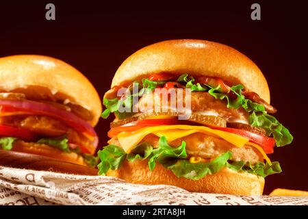 The Irresistible Allure of Hamburgers: Why They're America's Favorite, Hi res photo Stock Photo