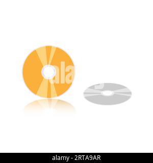 Compact disc or CD disk. Vector illustration Stock Vector