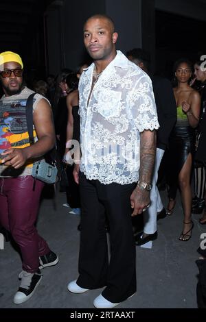 PJ Tucker attending the Off-White Menswear Spring Summer 2019 show as part  of Paris Fashion Week at the Palais de Chaillot in Paris, France on June  20, 2018. Photo by Aurore Marechal/ABACAPRESS.COM