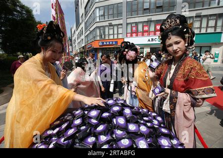 The 10th Mid-Autumn Moon Cake Culture Festival opens in Kunming City, southwest China's Yunnan Province, 9 September, 2023. Stock Photo