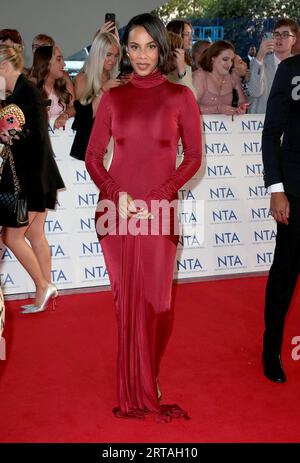 Sep 05, 2023 - London, England, UK - Rochelle Humes attending the National Television Awards 2023, O2 Arena Stock Photo