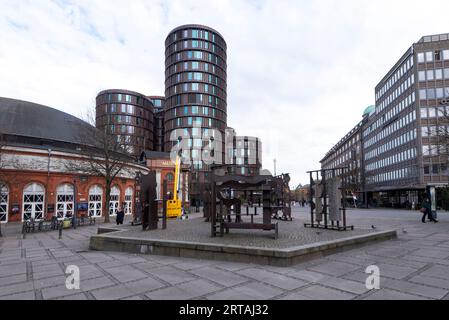 Axel Towers, modern office building, Copenhagen, Denmark Stock Photo