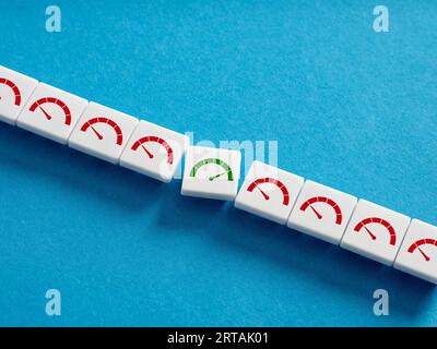 Selecting the fastest service. Internet or mobile phone operator speed. Speed up internet connection. 5G fastest internet provider. Stock Photo