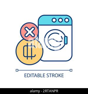 Customizable traceability linear icon Stock Vector