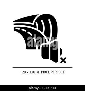 2D soundproof road glyph style solid icon Stock Vector