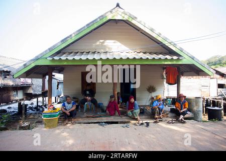 Koh Yao, Thailand; 1st January 2023: Front view of a house in the fishing village of Koh Yao island. Stock Photo