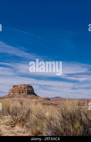 Mesa near Chaco Canyon observatory Stock Photo Alamy