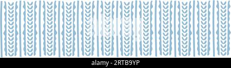 Vintage Blue knitted background isolated on white background. Vector flat illustration. Template for Winter Holiday decoration, Print. Color Backdrop. Stock Vector