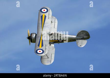 Classic Gloster Gladiator the RAF's last bi-plane fighter Stock Photo