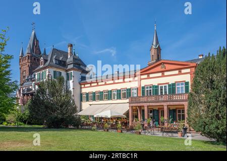 Castle with town hall, Weinheim, Odenwald, GEO Nature Park, Bergstrasse-Odenwald, Baden-Württemberg, Germany Stock Photo