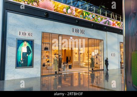 Dior duty free store front at Doha Hamad International Airport, Qatar Stock Photo