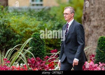 Downing Street, London, UK. 12th September 2023.  David TC Davies MP, Secretary of State for Wales, attends the weekly Cabinet Meeting at 10 Downing Street. Photo by Amanda Rose/Alamy Live News Stock Photo