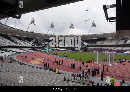 Inside the London Stadium - London Prepares Series Stock Photo