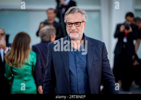 Max Tortora attends a red carpet for the movie 'Felicità at the 80th Venice International Film Festival Stock Photo