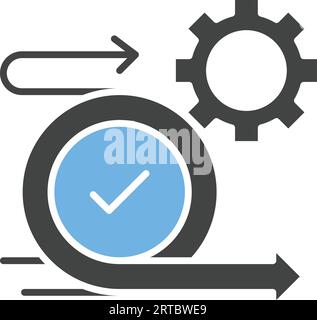 Agile Icon Image. Stock Vector