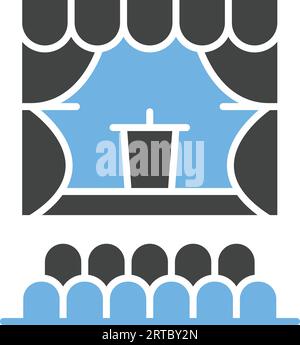 Auditorium Icon image. Suitable for mobile application. Stock Vector