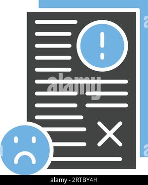 Bad Feedback Icon image. Suitable for mobile application. Stock Vector