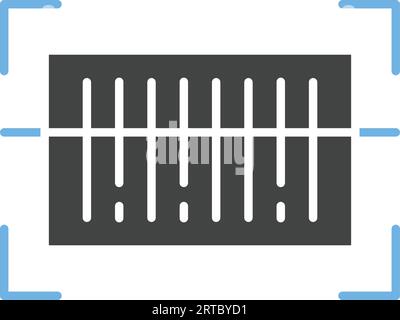 Barcode Scanner Icon image. Suitable for mobile application. Stock Vector