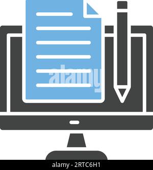 Content Creator Icon image. Suitable for mobile application. Stock Vector