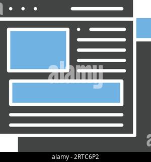 Content Icon image. Suitable for mobile application. Stock Vector