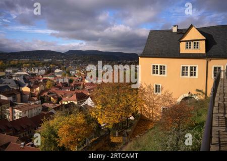 View of the old town of Heidecksburg, Rudolstadt, district of Saalfeld-Rudolstadt, Thuringia, Germany, Europe Stock Photo