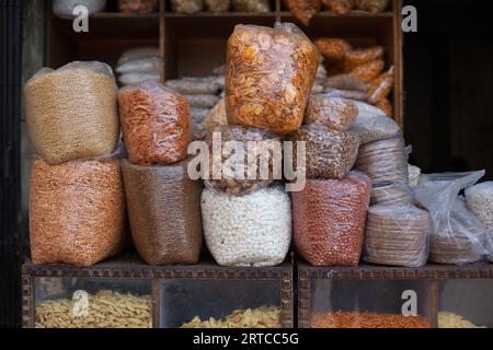 Pune, India, Indian Savoury snacks for sale Stock Photo