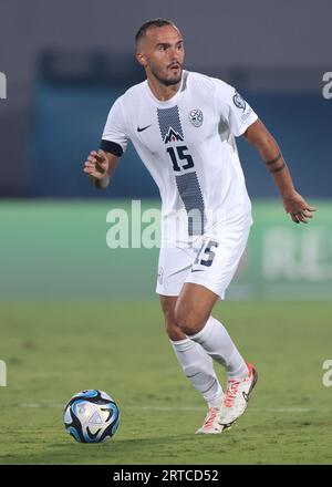 Serravalle, Italy. 10th Sep, 2023. Vanja Drkusic of Slovenia during the UEFA EURO 2024 match at San Marino Stadium, Serravalle. Picture credit should read: Jonathan Moscrop/Sportimage Credit: Sportimage Ltd/Alamy Live News Stock Photo