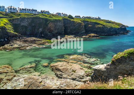 Port Gaverne Beach near Port Isaac, Cornwall, England, United Kingdom, Europe Stock Photo