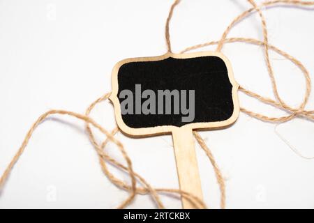 Blackboard frame isolated on white background Stock Photo