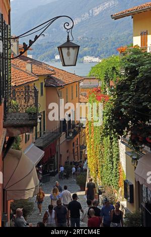 The Salita Serbelloni in Bellagio, Lake Como, Lombardy, Italy Stock Photo